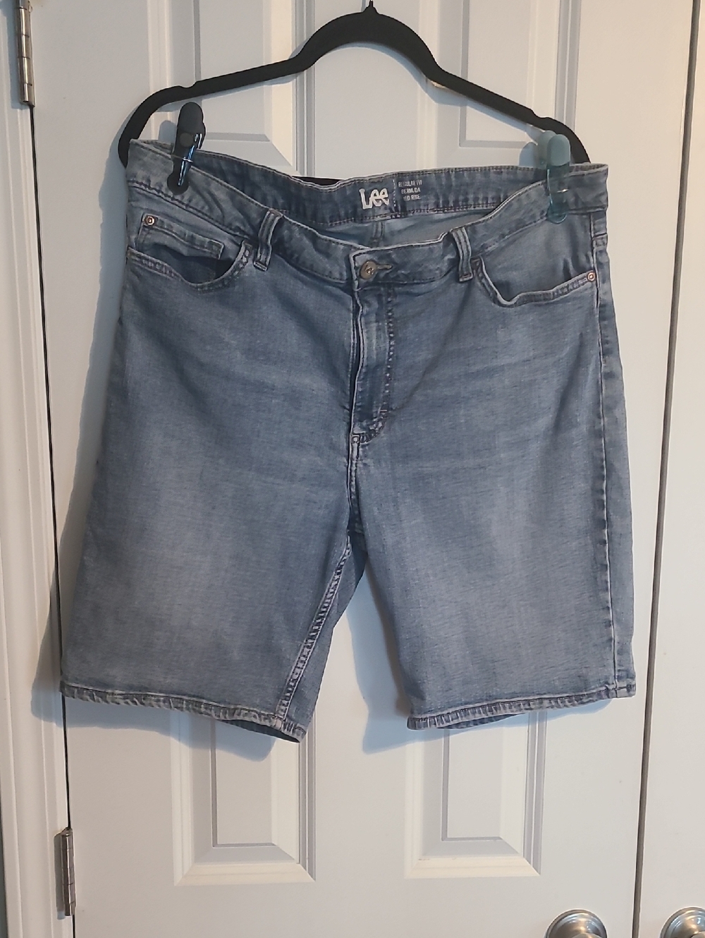 Lee Light Blue Denim Jean Shorts - Picture 1 of 4